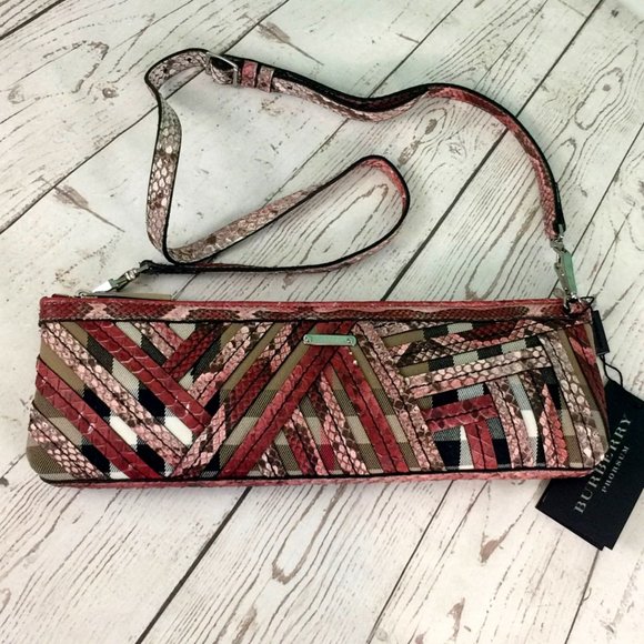 NWT BURBERRY Prorsum Parmoor Phyton Clutch - Picture 3 of 10